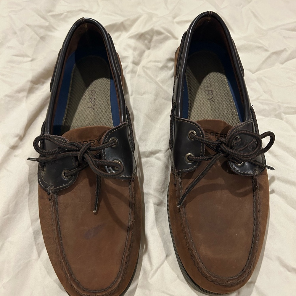 Sperry Men's Two-Tone Brown Boat Shoes